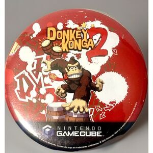 Vintage Nintendo Gamecube Promo Donkey Konga 2 Pin